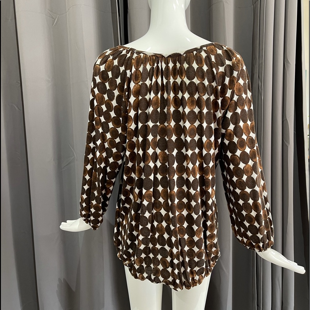 Michael Kors Brown & White Top - Picture 3 of 6